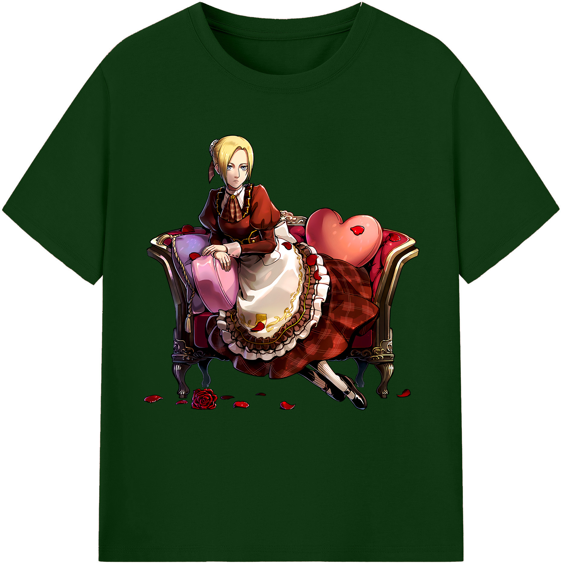 （画像用） 進撃の巨人 アニ・レオンハート Attack on Titan Annie Leonhart 綿100％半袖Tシャツ（フロントプリント）